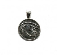PE001322 Handmade sterling silver pendant solid 925 Amon Ra's Eye Empress